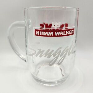 Vintage Hiram Walker Snuggler Lyons Restaurant Clear Glass Mug